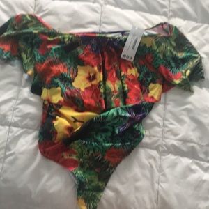 Maternity off the shoulder bathing suit